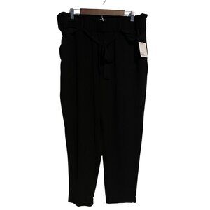 SO Paperbag Waist Tapered Pants Black 1X – NWT